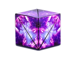 Ats-caja Transformadora 3d Puzzle Cubo Para Niños Y Adultos Juego Educativo Antiestrés Desarrollo Cerebral Morado