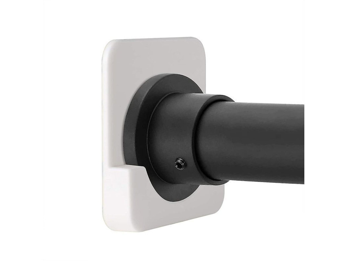 2026-2 Piezas Soportes Para Barra De Cortina De Baño Adhesivos Sin Taladrar Diseño Elegante Y Seguro