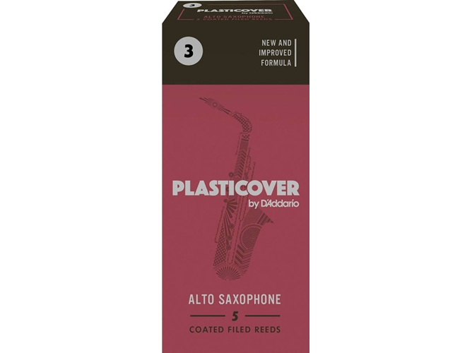 Plectro para Saxofón D'ADDARIO Plasticover Alto Saxophone 3.0 (5 unidades)