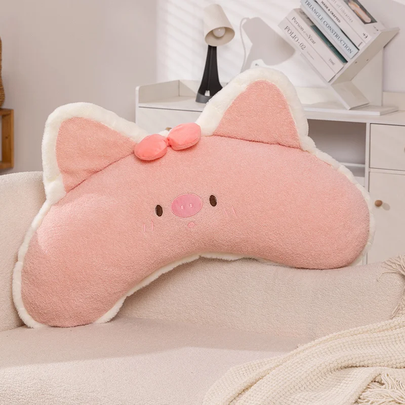 (rosa 80 Cm) Almohada Curva Para Adultos, Cojín Para Sofá, Almohada Cómoda Para Sala De Estar
