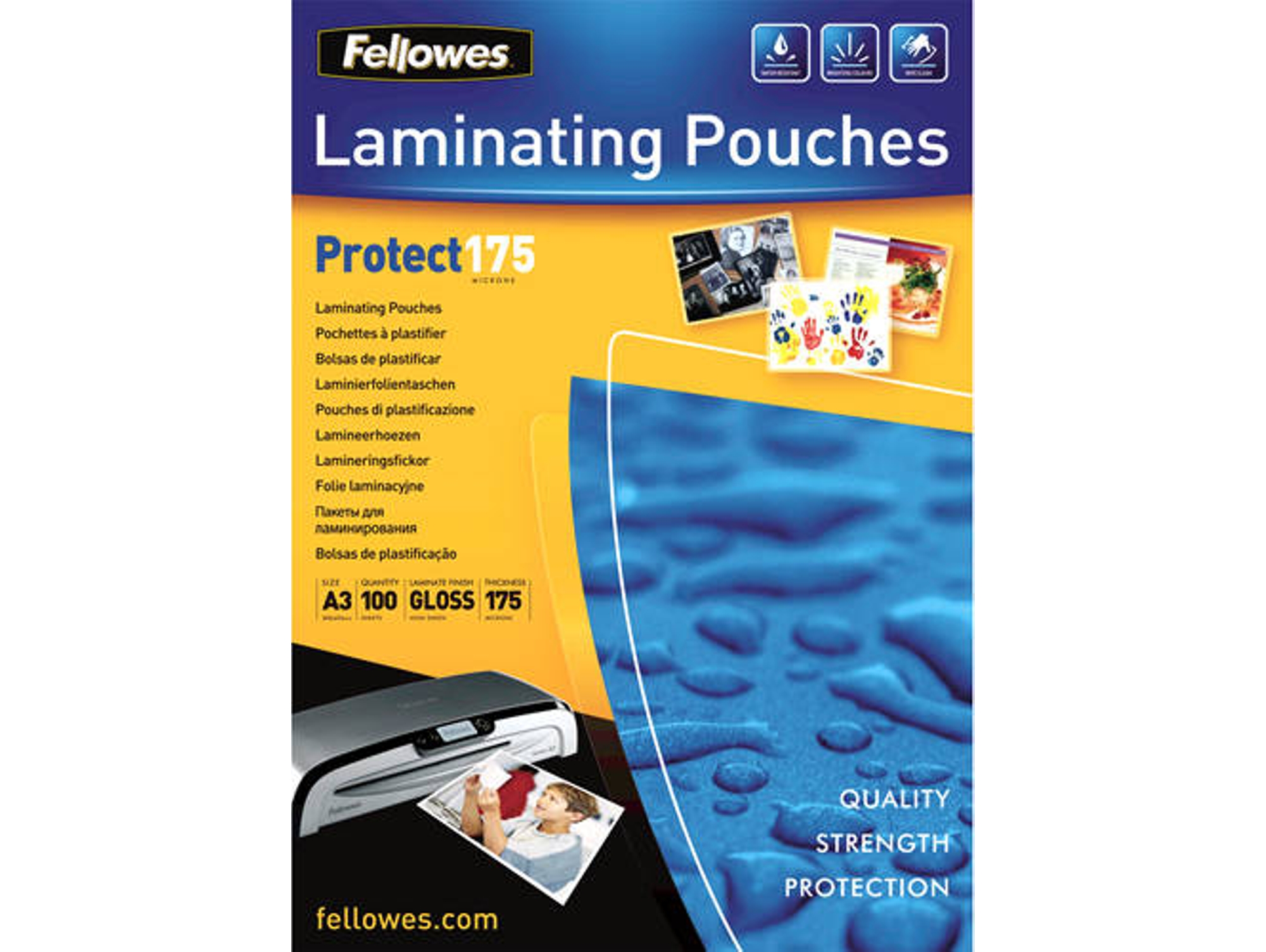 Fundas de Plastificar FELLOWES 5308803 A3 Transparente (100 un - A3)