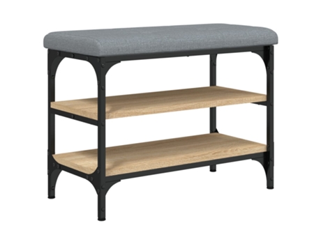 Banco zapatero VIDAXL madera de ingeniería roble Sonoma (62x32x47 cm)