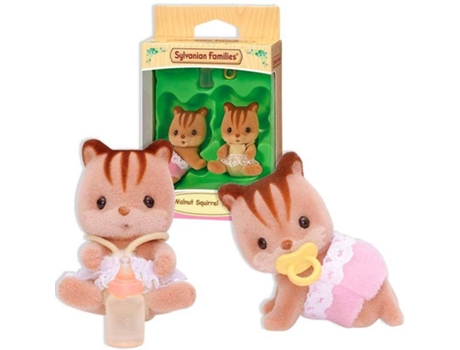 Conjunto de Figuras SYLVANIAN FAMILIES Los Gemelos Ardillas Roux