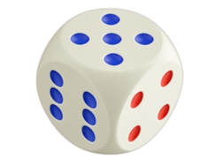 Rebe-brinquedo De Dados De Alívio Do Estresse Em Pu Macio Com Resiliência Lenta Para Crianças Azul Branco Vermelho Brinquedo Squish Antiansiedade