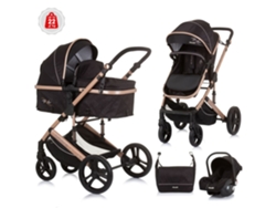 Cochecito 3 en 1 CHIPOLINO Amore Obsidian Gold (95 x 63 x 105 cm - Hasta 13 kg - Grupo 0+)
