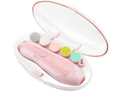 Herramienta de manicura para bebés 6 en 1 – Cortaúñas rosa claro, para recién nacidos