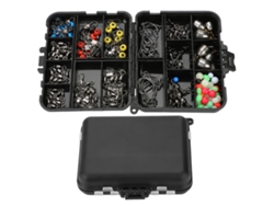 Kit De Accesorios De Pesca Con 160 Piezas: Anzuelo Para Jig, Eslabón Giratorio, Cuenta Y Caja De Herramientas.