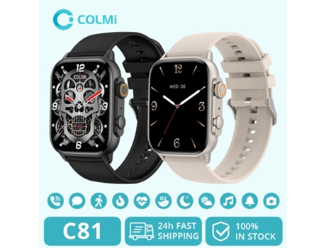Reloj inteligente C81 de 2,0 pulgadas compatible con AOD 100 modos deportivos IP68 reloj inteligente resistente al agua hombres mujeres PK Ultra Se...