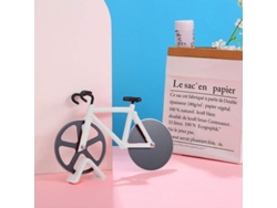 Cortador De Pizza Con Forma De Bicicleta, Ruedas Antiadherentes, Acero Inoxidable Y Soporte.