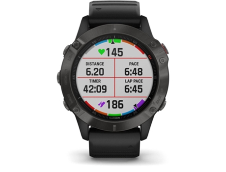 Reloj deportivo GARMIN Fénix 6 Sapphire (Bluetooth y Wi-Fi - Hasta 14 días de duración de la batería - Negro)