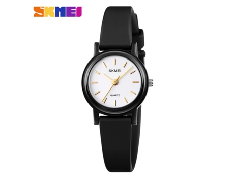 Relojes simples de moda para mujer - Reloj de pulsera analógico de cuarzo resistente al agua - Concha negra - Estilo de uñas a rayas LUUCOZK