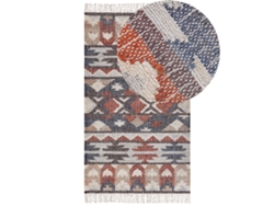 Alfombra BELIANI Kalfa de Yute Multicolor 80x150
