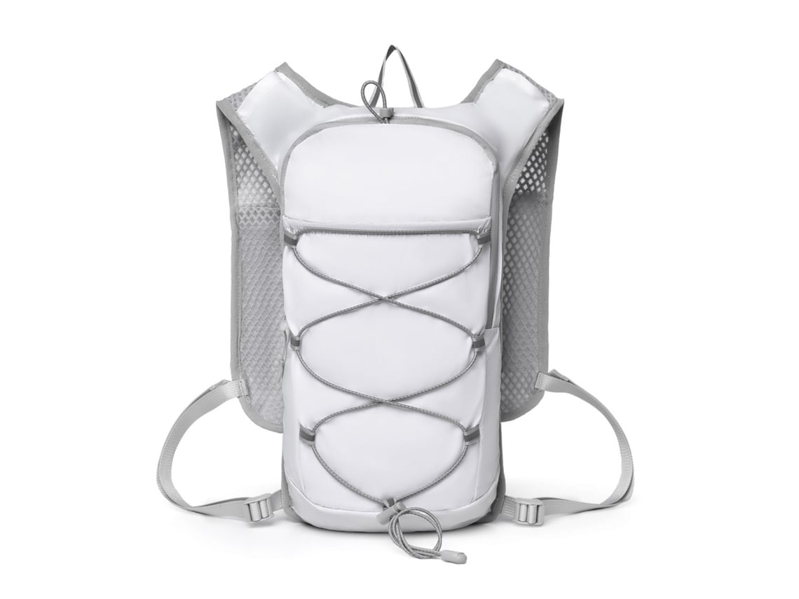Mochila deportiva blanca para exteriores, con portabotellas, gran capacidad, para ciclismo, senderismo y escalada.