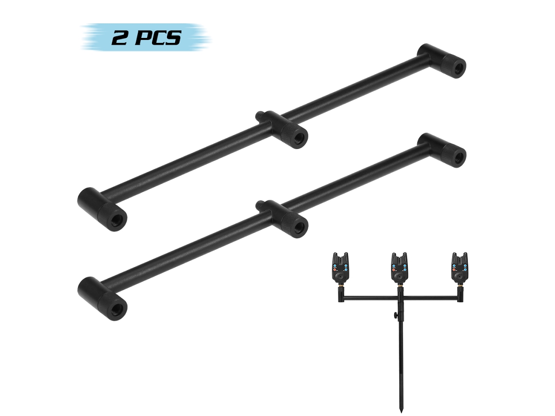 Danu26-soporte Para Cañas De Pesca Carp Fishing Buzz Bars Con Reposo Y Alarma De Picada Pack 1/2 Piezas