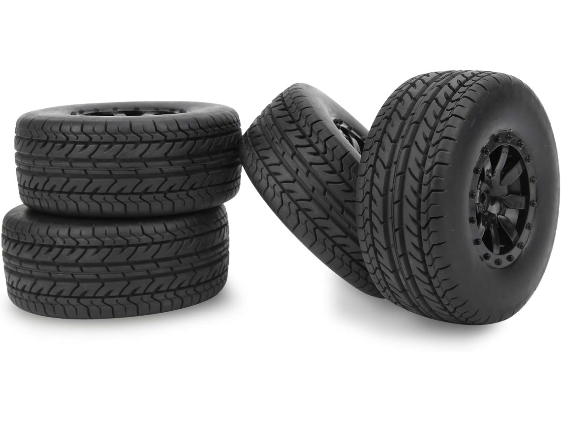 Juego De 4 Neumáticos Rc Para Camión Corto - Accesorios Compatibles Con Slash 1/10