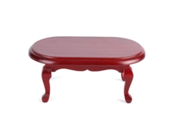 Mesa En Miniatura Para Casa De Muñecas Retro Europea En Madera De Abedul, Escala 1:12. Decoración Infantil.