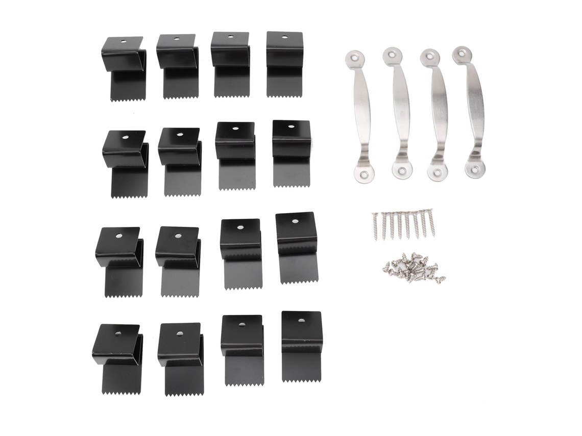 16 Clips Reutilizables De Acero Inoxidable Para Ventanas Resistentes A Huracanes, Para Paneles De 1/2 Pulgada.