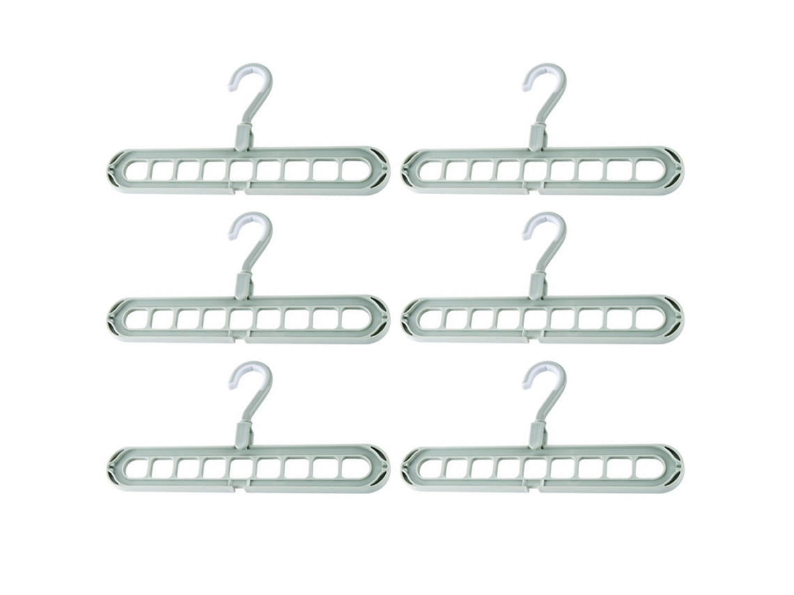 Organizadores de armario multifuncionales con agujeros, perchas mágicas para ahorrar espacio, almacenamiento para ropa pesada, camisas, pantalones y vestidos.