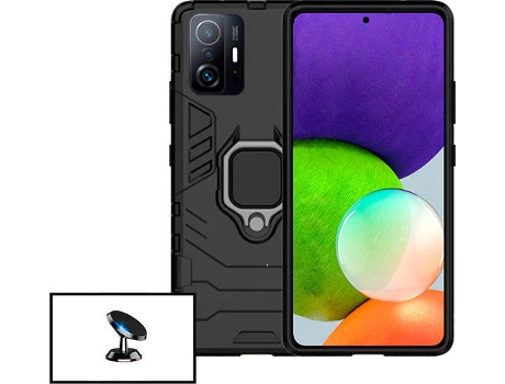 Kit Soporte Magnético de Coche y Funda 3X1 Military Defender Xiaomi Mi 11T PHONECARE Negro