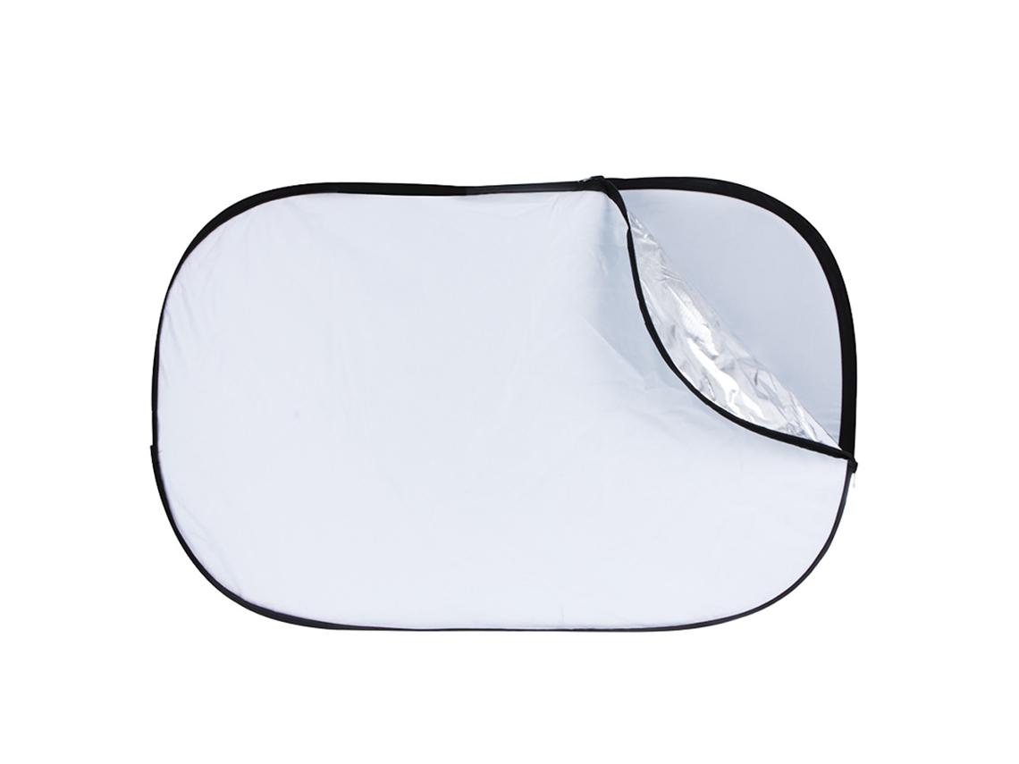 Reflector De Luz Plegable 5 En 1 Para Fotografía Estudio 60x90cm Oro Plata Blanco Negro Translúcido