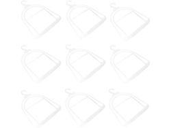 Juego 10 Soportes Plástico Transparente Sombreros Organizador Pared Gorros Adulto Diseño Grueso Ahorra Espacio