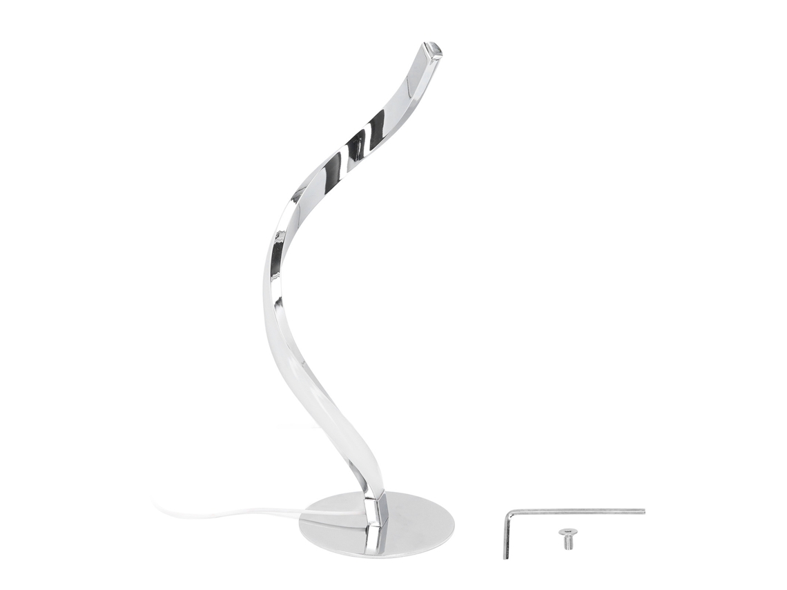 2026-lámpara De Mesa Curva Moderna Led Luz Blanca 3000k Spiral Para Sala Dormitorio 100‑240veu