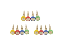 12pcs All-in-one Brass Titanium Nozzle 0.25/0.4/0.6/0.8mm Heatbreak Brass Titanium Nozzle For E3d Revo Hotend Extruder