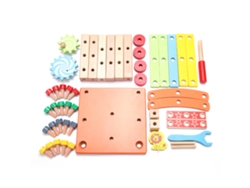 Silla De Construcción De Madera Multifuncional, Juguete Para Que Los Niños Jueguen Y Aprendan.