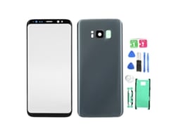 Kit De Reemplazo De Cristal Frontal Y Trasero Para Samsung Galaxy S8 Plateado