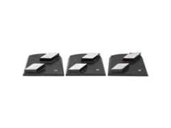 3 Discos De Esmerilado Diamante Trapezoidales Negros 30 2 Dientes Para Pulido Y Lijado De Concreto Y Vidrio