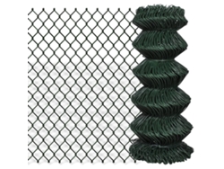 Valla de alambre de acero verde de 0,8 x 25 m, DKD HOME DECOR