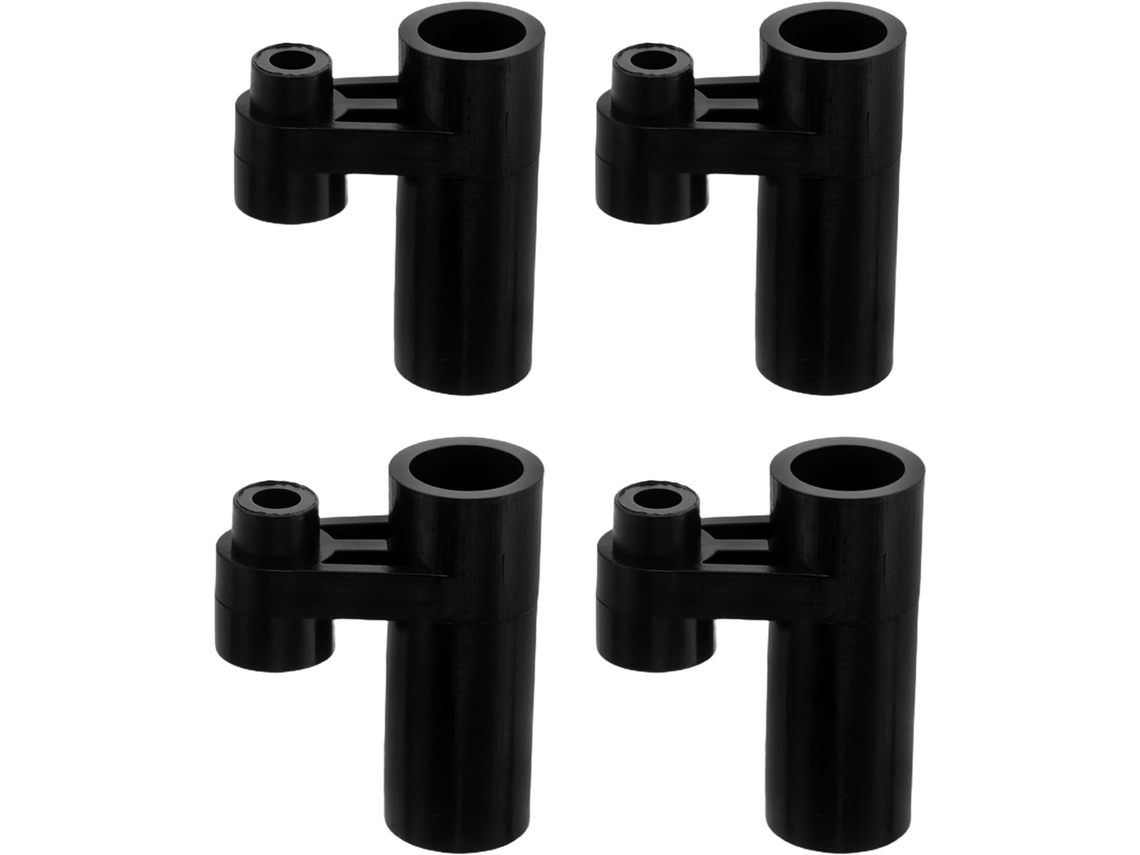 Juego Piezas Negro De 4 Manguitos Plástico
