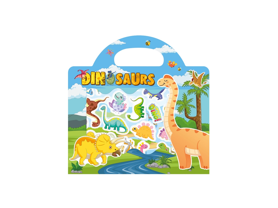 Rompecabezas educativo infantil con temática de animales de dibujos animados, reutilizable (MDUG, estilo 1)