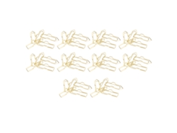 50 Clips Para Bolígrafos Metálicos Electroplateados De Forma Linda Para Cuadernos Portapapeles Fotos