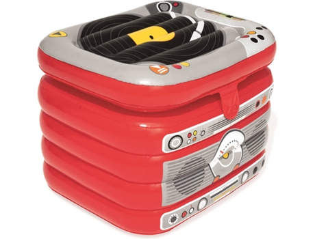 Nevera Hinchable Flotante BESTWAY Tocadiscos 61x53 cm