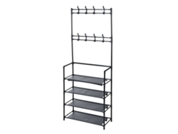 Perchero Well Home con 4 estantes organizadores Altura 155 cm Wellhome