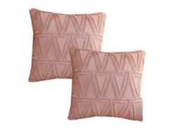 Juego De 2 Fundas De Almohada Decorativas De Felpa Suave, 45 X 45 Cm