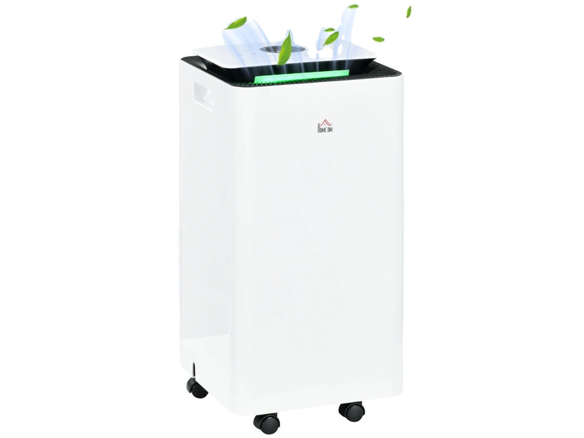 Deshumidificador eléctrico, capacidad 12 l/día, potencia 210 W, 5 modos, blanco OEM