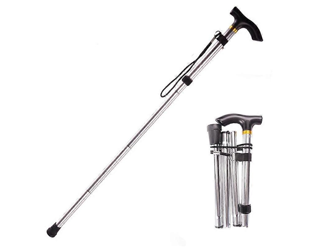 Bastón plegable autoextensible de aleación de aluminio para hombres y mujeres.