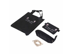 Juego De 4 Mochilas Escolares Con Estuche Para Lápices, Bolso Cruzado Para Estudiantes Femeninas, Color Negro.