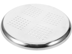 Taburete Redondo Acolchado De Acero Inoxidable Plateado, Grueso, Resistente Y Fiable, Ideal Para Bares Y Pubs.