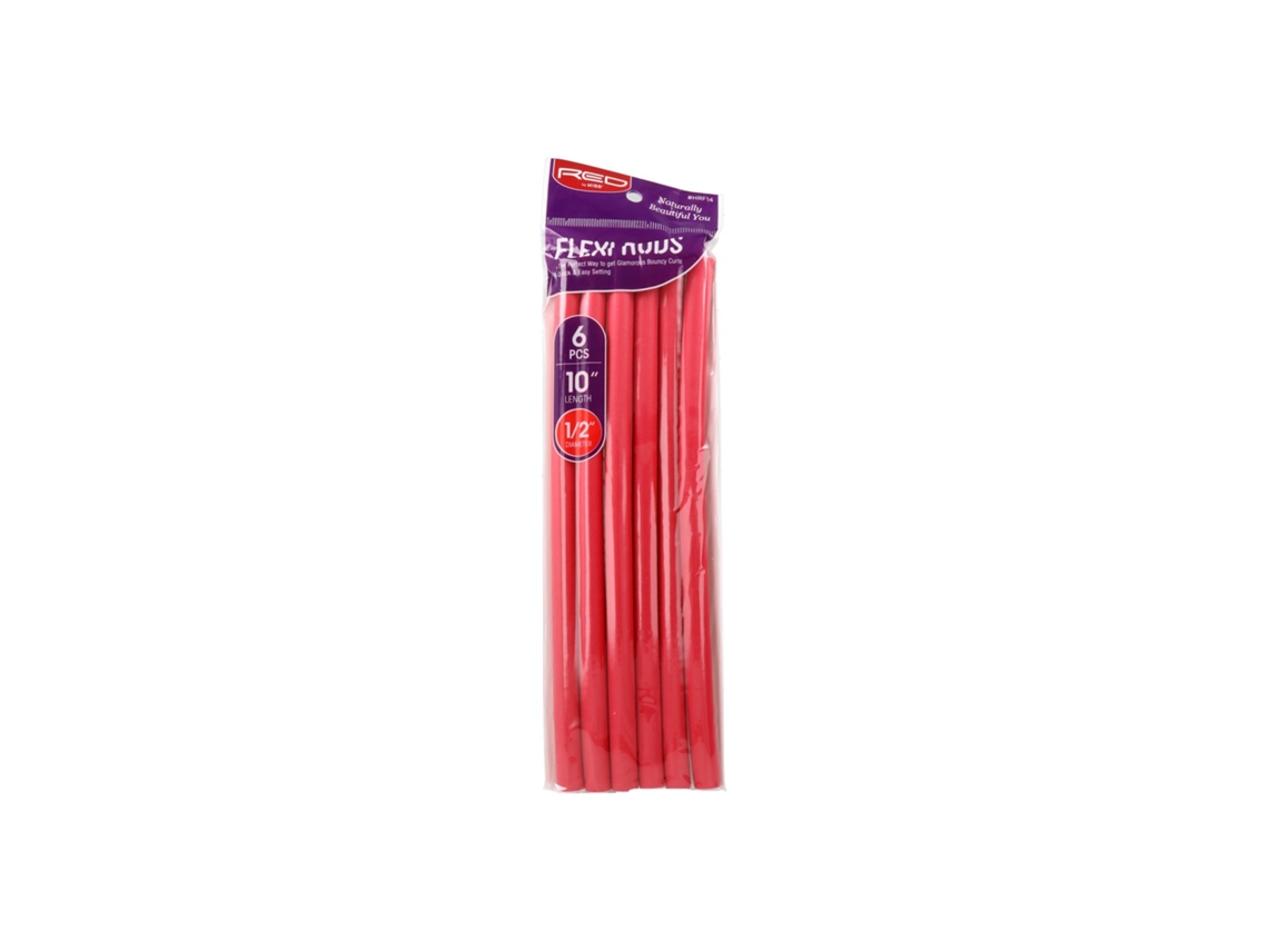 Flexi Rods 10 1/2 6 Piezas Pack Red Rulos Flexibles Red Kiss