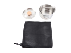 Olla Portátil Plegable De Acero Inoxidable 304 Con Tapa Para Camping, Picnics Y Senderismo.