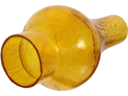 Cúpula de cristal exclusiva para lámpara de aceite, estilo retro, repuesto para piezas rotas, marrón largo, adecuada para
