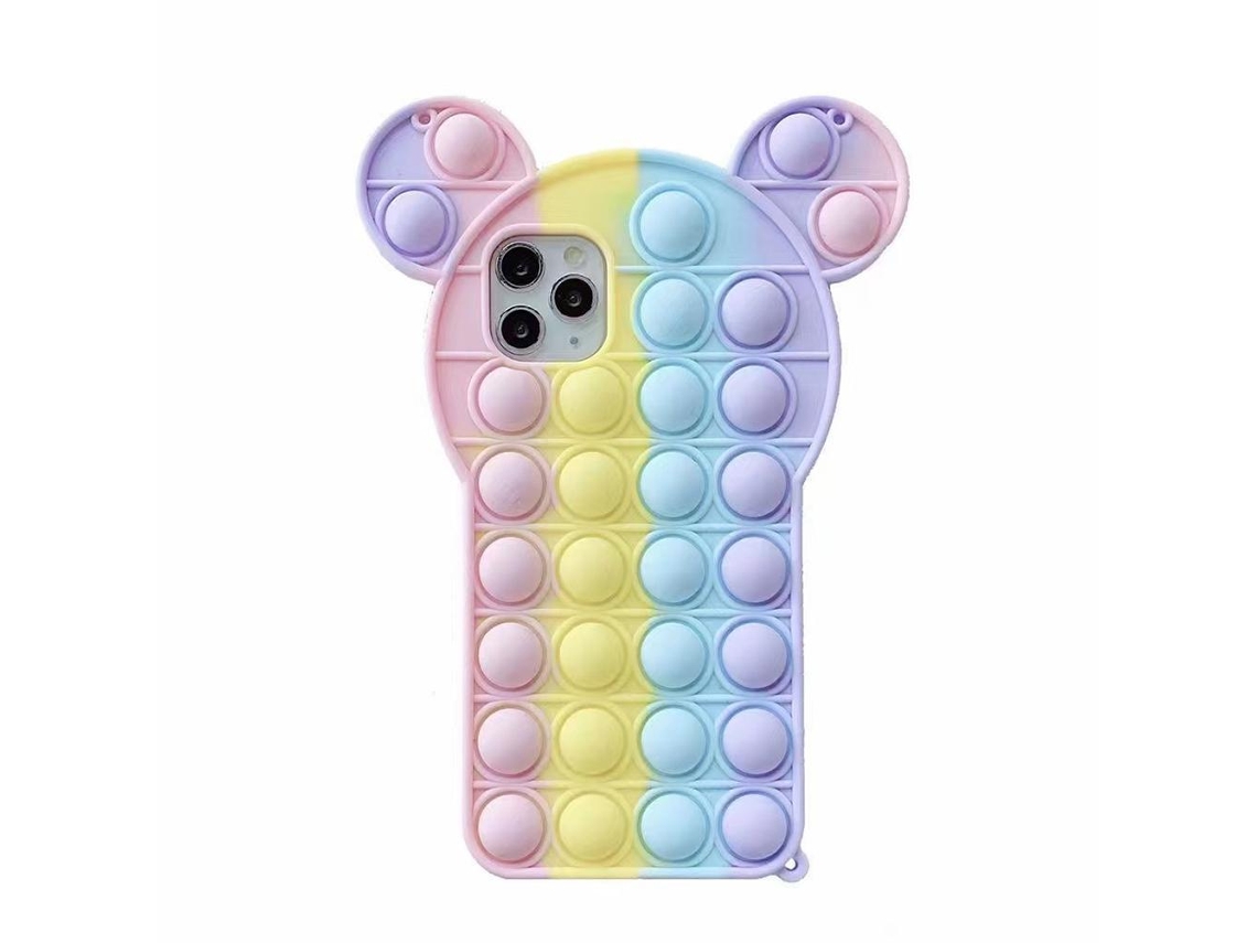 Juguete De Silicona Rainbow Pop-it Para Teléfonos Móviles (alivio Del Estrés Y Rompecabezas, Adecuado Para Iphone)
