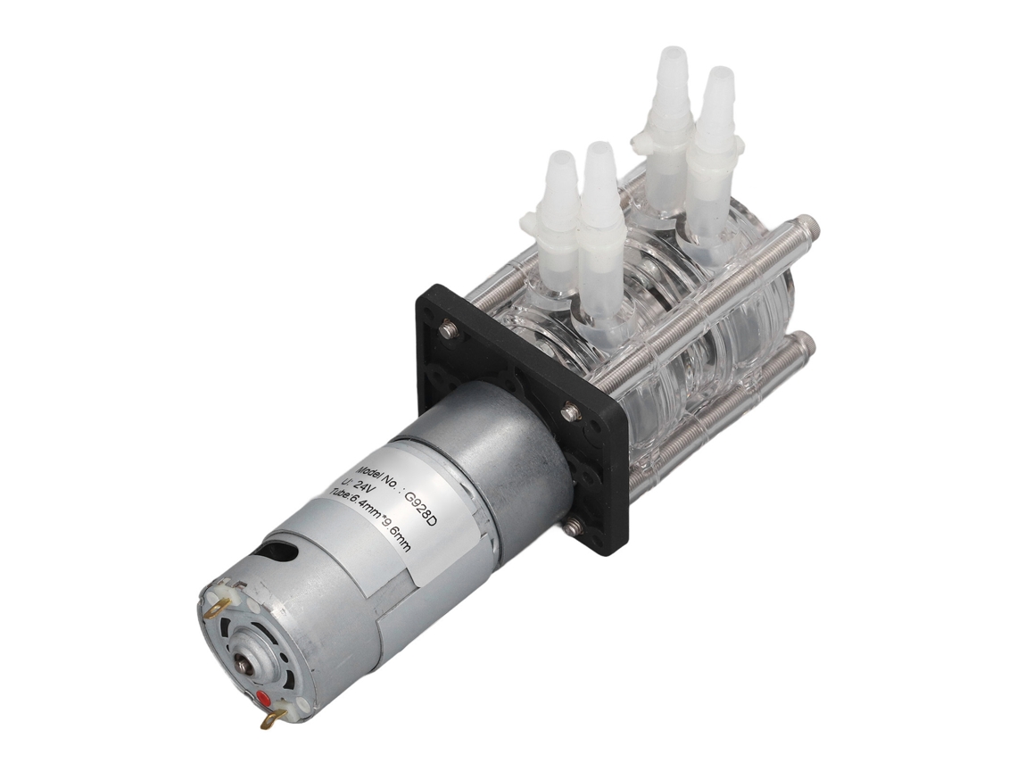 Bomba Peristáltica De Alto Caudal 500 Ml/min 2 Cabezales Autoaspirantes Para Acuario Dc 24v