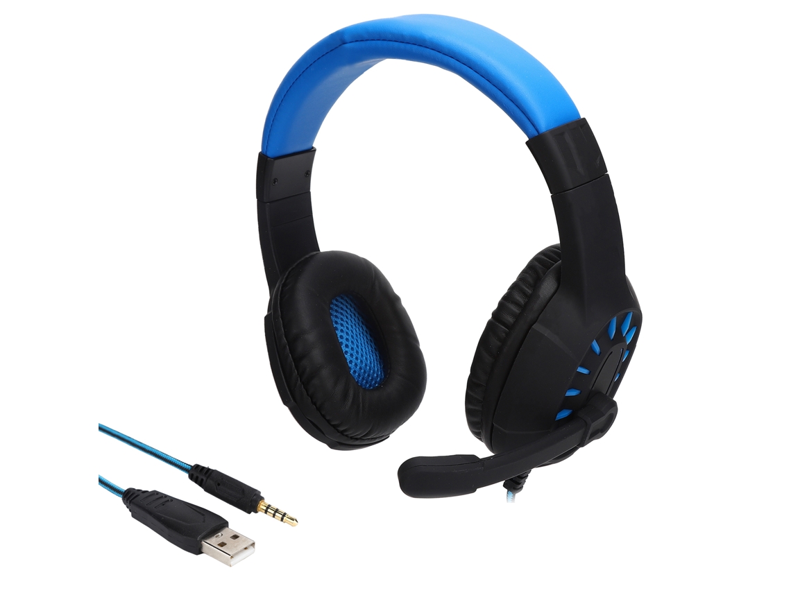 Auriculares Estéreo Con Cable Para Juegos De Pc Con Micrófono E Iluminación, 20 Hz-20 Khz.