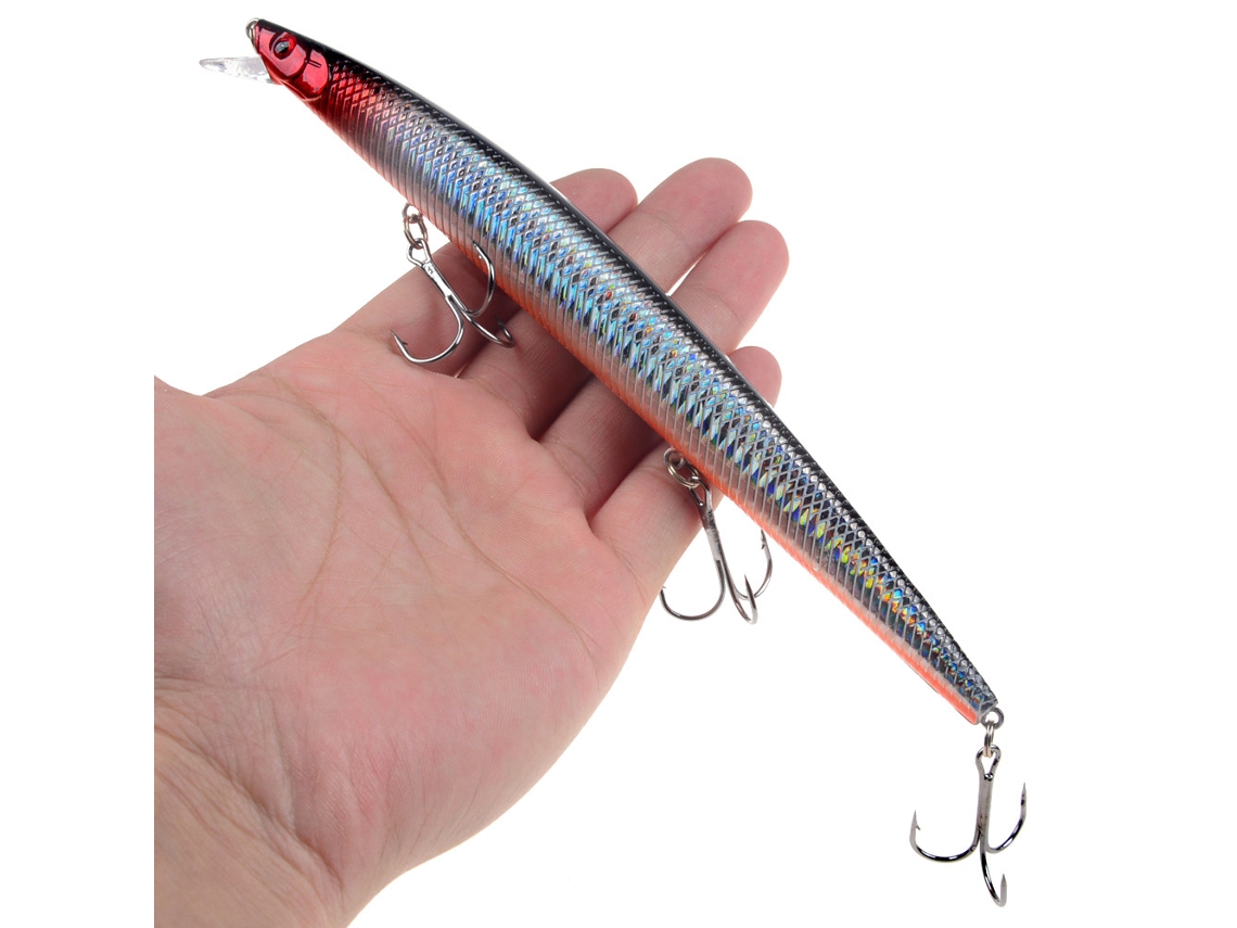 (estilo 19) Señuelo Con Forma De Pez Pececillo, 18 Cm, 24 G, Con Puntero Láser