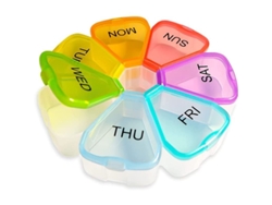 Organizador Semanal De Pastillas, Pastillero De 7 Días, Estuche De Viaje Para Pastillas Con 7 Compartimentos Independientes.