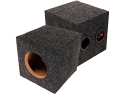 Subwoofer Cuadrado De Madera De 4 Pulgadas Para Audio De Coche, Altavoz, Caja Bass-reflex.